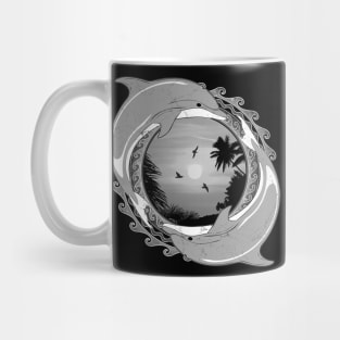 Twin Dolphins Mug